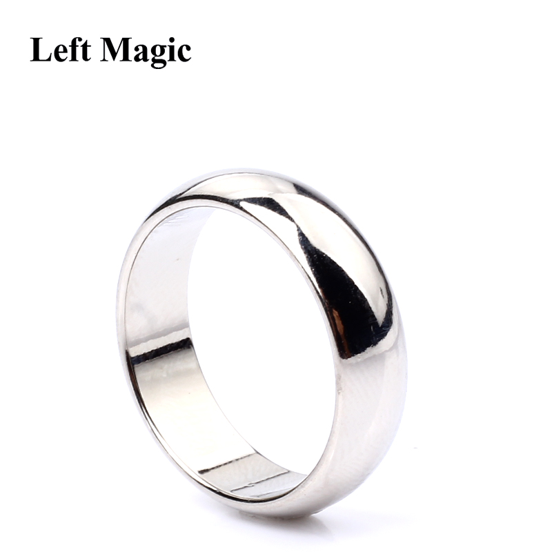 1 stk sølv cambered pk ring magnetisk ring pk ring magiske show magiske rekvisitter magiske tricks  b1060