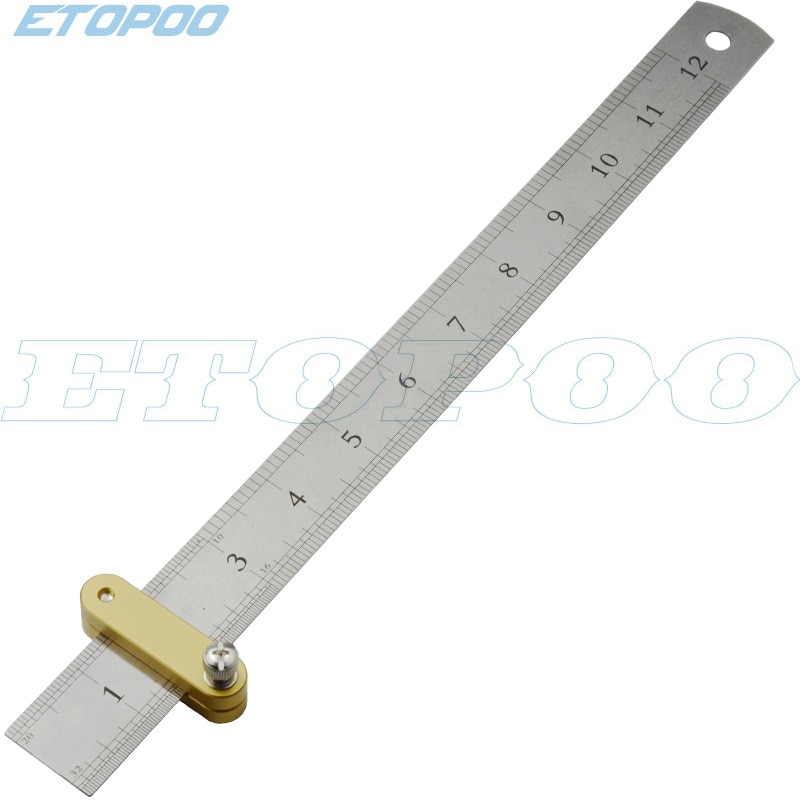 Hoek Scribe Aluminium 45 Graden Hoek Lijn Kaliber Heerser Carpenter Locator Heerser Blok Gauge Houtbewerking Gereedschap