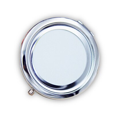 DIY Foldable Transparent Surface makeup Mirrors Portable Double Metal Cosmetic Mini Foldable Makeup Mirror: NO2