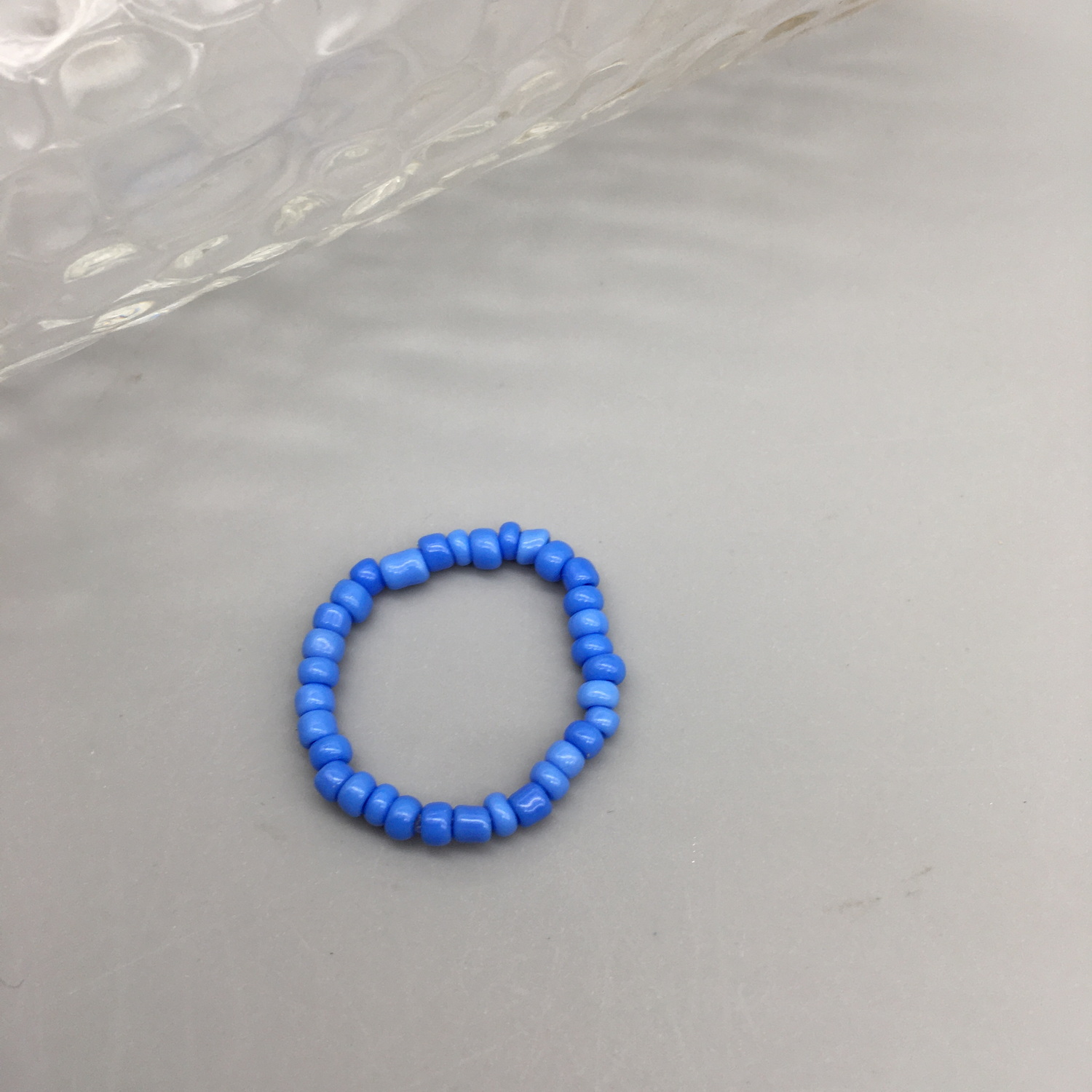 Anillos de cuentas de semillas simples para mujer, anillos con cuentas de cristal a la , bonitos y minimalistas, cuentas coloridas, anillos finos apilados geométricos