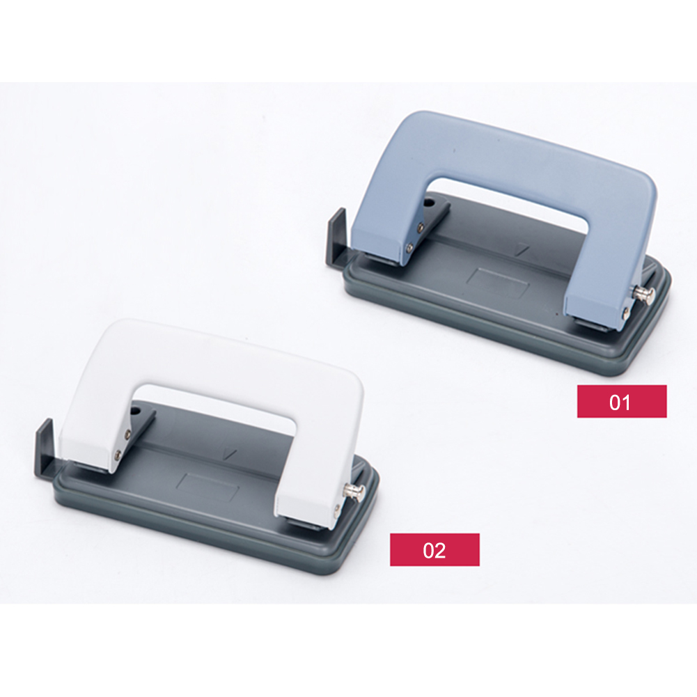 Perforadora de papel manual de 1 Uds. Para oficina escolar 2 agujeros perforadoras para colección de recortes 10 páginas equipo de encuadernación buena herramienta