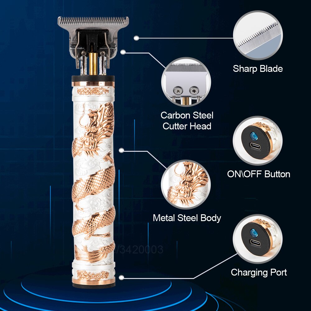 T9 Tondeuse Usb Haar Trimmer Oplaadbare Haar Snijmachine T-Outline Kapper Cordless Trimmer Baard Scheerapparaat Mannen Kapsel