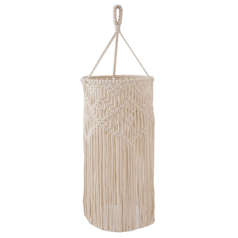 Breien Lampenkap Plafondlamp Schaduw Fitting, Boho Opknoping Hanglamp Voor Woonkamer, Slaapkamer En Badkamer