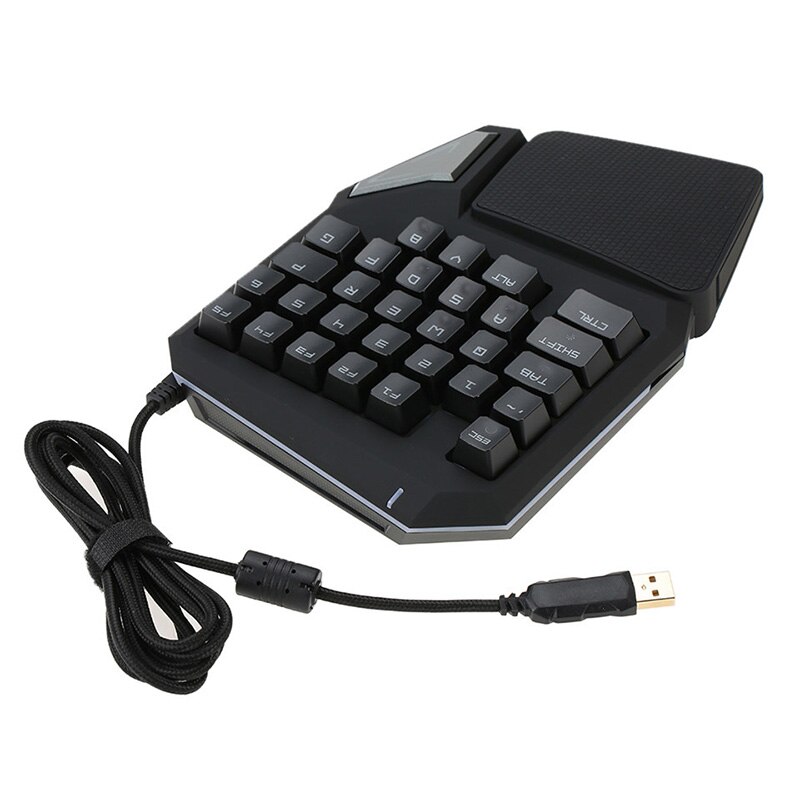 Left Hand Programmable Keys T9 Pro wired keypad Single Handed Game keyboard one hand Ergonomic Gaming Keypad For PUBG PC Laptop: Default Title