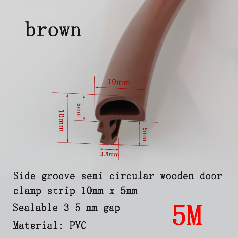 Tira de sellado especial para puertas de madera de PVC, tira de goma insonorizada a prueba de viento y anticolisión para marco de puerta de dormitorio, tipo ranura: LIGHT BLUE