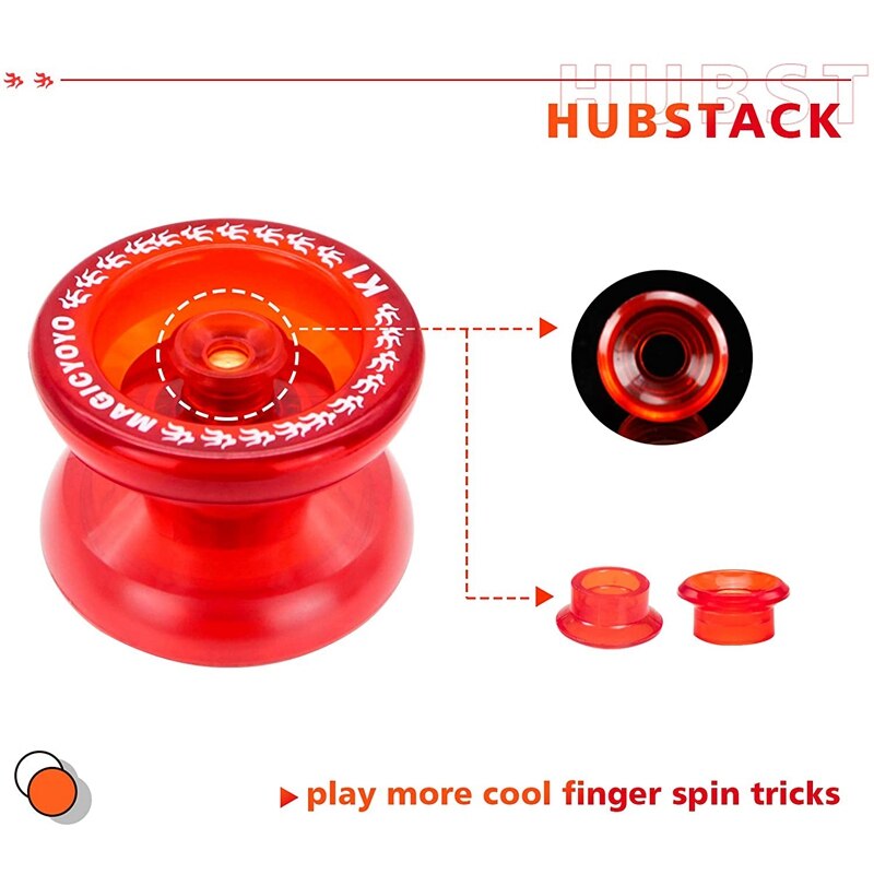 Magicyoyo  k1- plus responsives jojo für kinder, kunststoff-jojo mit schmalem c-kugellager, jojo für anfänger