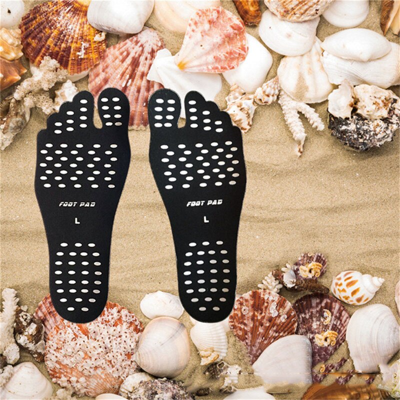 Beach Shoe Invisible Sticker Adhesive Beach Insoles Beach Pads SolesElastic Flexible Pool Barefoot Anti-slip Pads Men Women