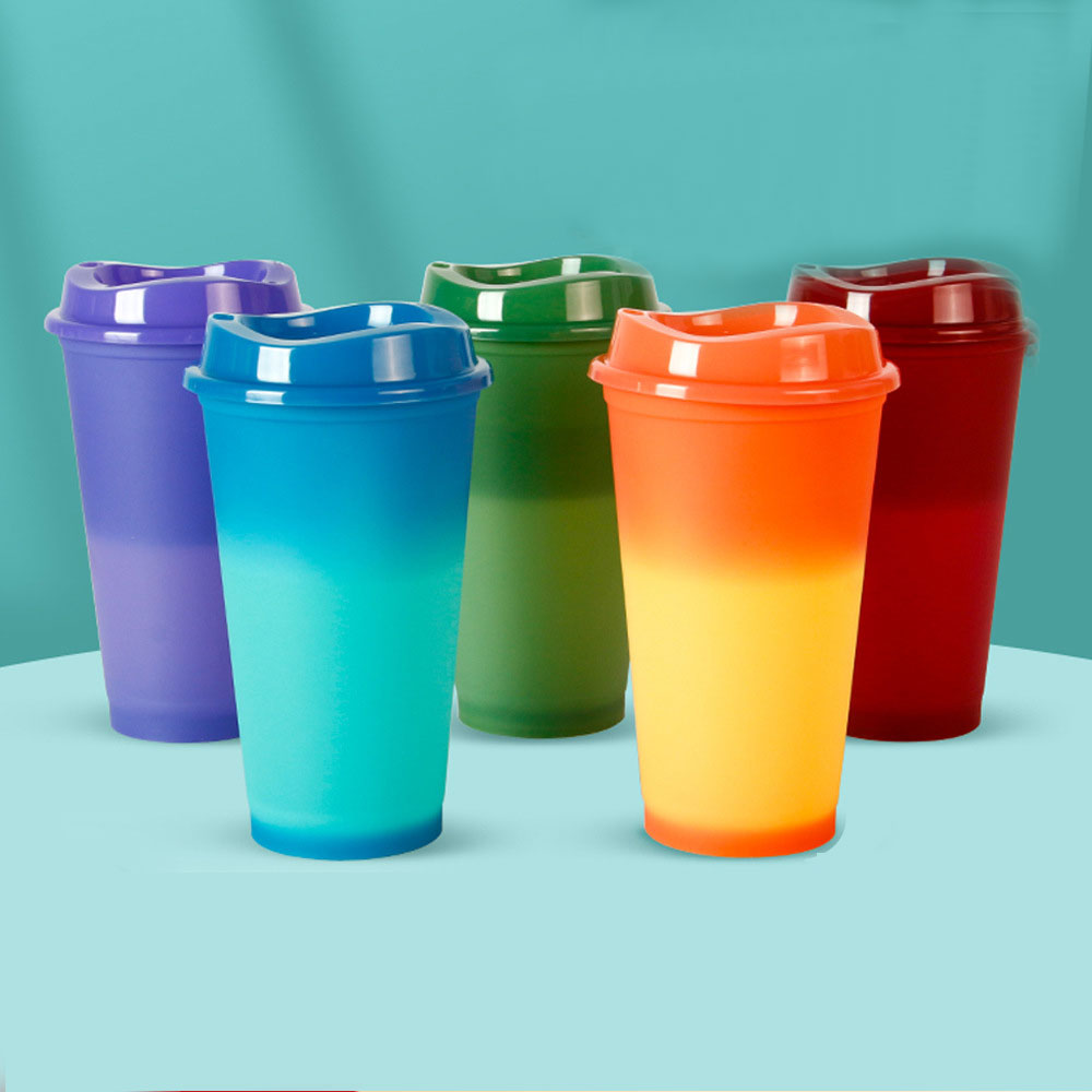 Thermochromic Tasse 400ml Farbe Wasser Tasse hoch Temperatur beständig Wasser Tasse draussen Heimat Wasser Tasse