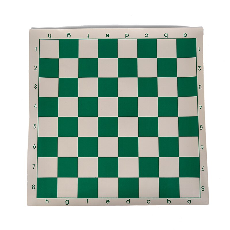 Vinyl turnering skakbræt til børns pædagogiske spil grøn og hvid magnetisk bræt til skak  p15 34.5cm