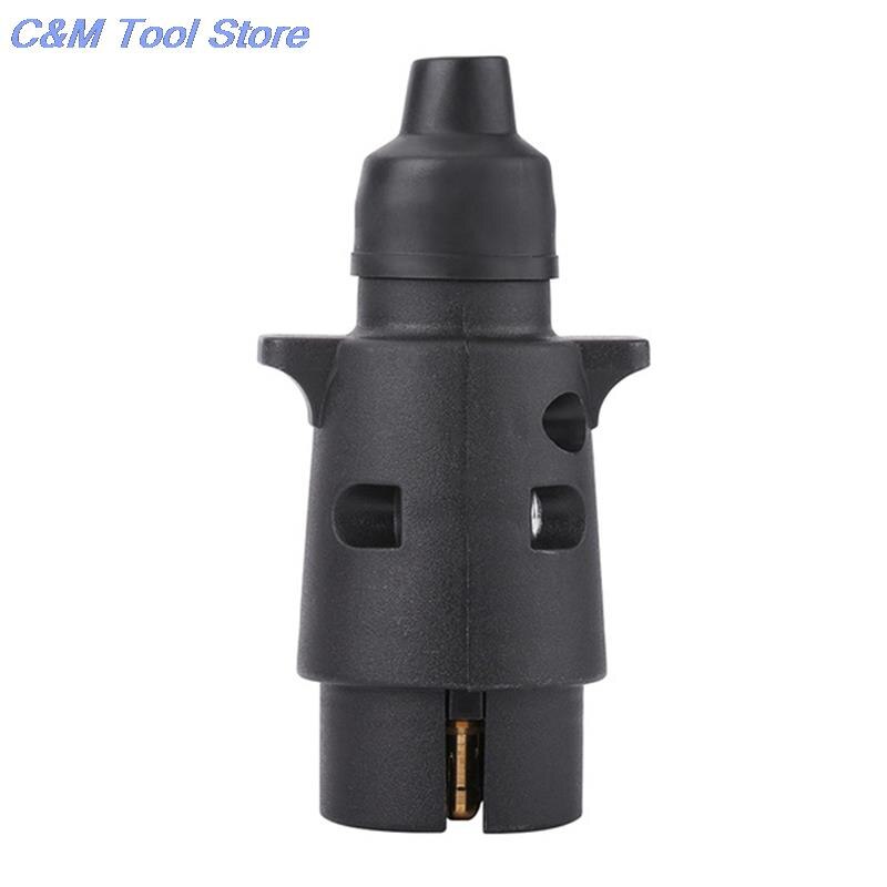 Plastikowe 7 gniazdo kołkowe wtyczki robić przyczep RVs 12V 7-stykowe okrągłe standardowe europejskie wtyczka samochodowa