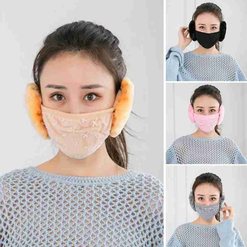 2 in 1 Ohr Wärmer Frauen Warme Kopfhörer Vlies Winter Frauen Ohrenschützer Maske draussen Reiten Zubehör unisex Ohr Wärmer Frauen
