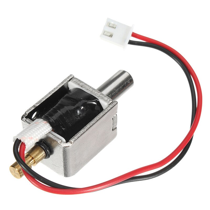 12V DC 0.43A Mini Electric Bolt Lock Push Pull Cylindrical Solenoid Lock 5mm Stroke Access Control Electric Electromagnetic Lock