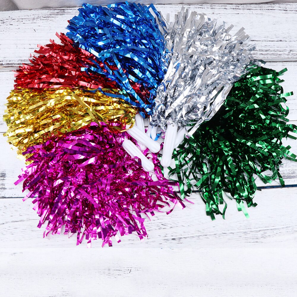 10 Pcs 25g Jubeln Bälle Squad Spirited Spaß Cheerleading Kit Cheer Poms Cheerleader Supples mit Griff für Competitio