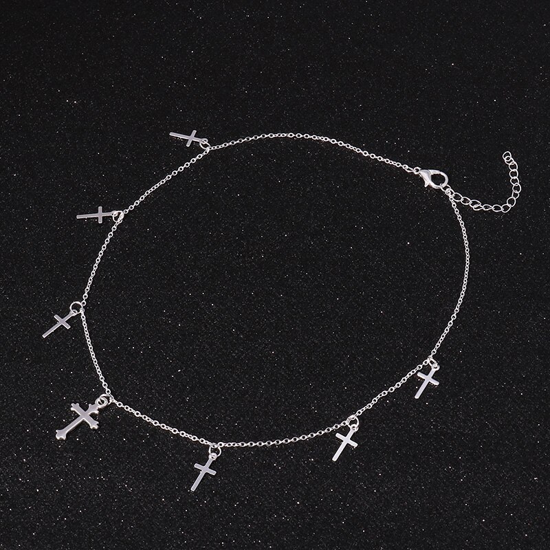 Cross Necklaces & Pendants for Women Choker Clavicle Chain Jewelry Collares