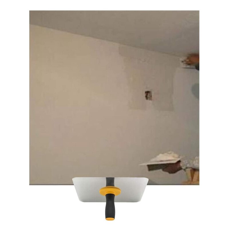 Lightweight Premium Aluminum Plate Plastering Hawk Plastering Hand Board with Comfort Grip Handle 12 x 12-Inch,2 Pack