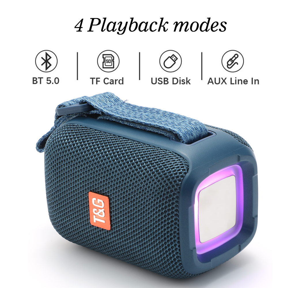 Tragbare TG339 Lautsprecher Drahtlose Bluetooth-kompatibel Wasserdichte draussen Stereo Lautsprecher Subwoofer Unterstützung TF Karte FM Radio