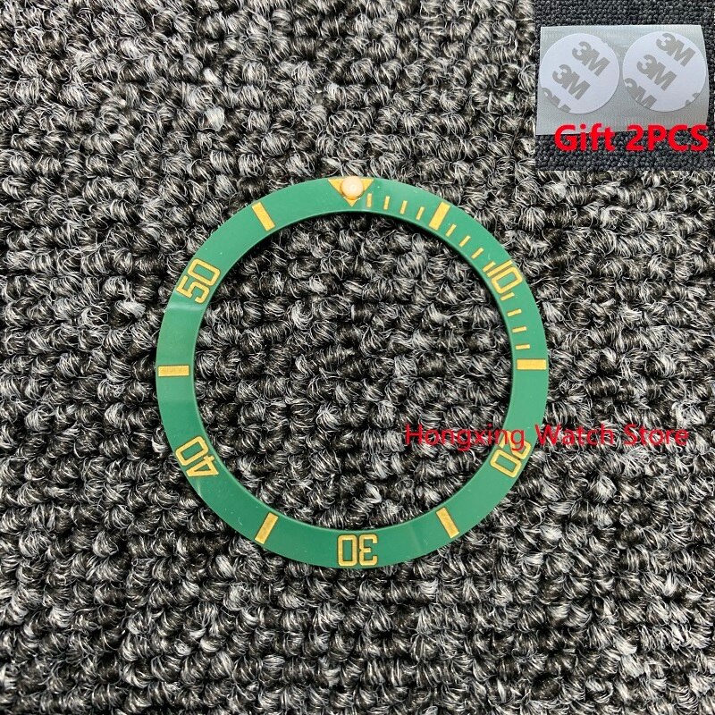 38mm Uhr Ring Keramik Lünette Einsatz Ring für GMT Uhr 40mm Gehäbenutzen Uhr Zubehör Innen durchmesser 30,8mm 2 stücke Band): sub Keramik 2