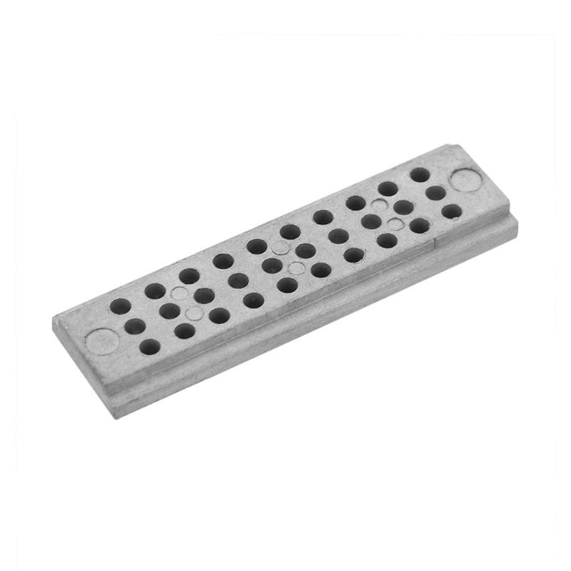 Rvs Klinken Stake Tool 30 Gaten Punch Blok Juweliers Repair Tool Horlogemaker Horloge Accessoires Repareren Gereedschap