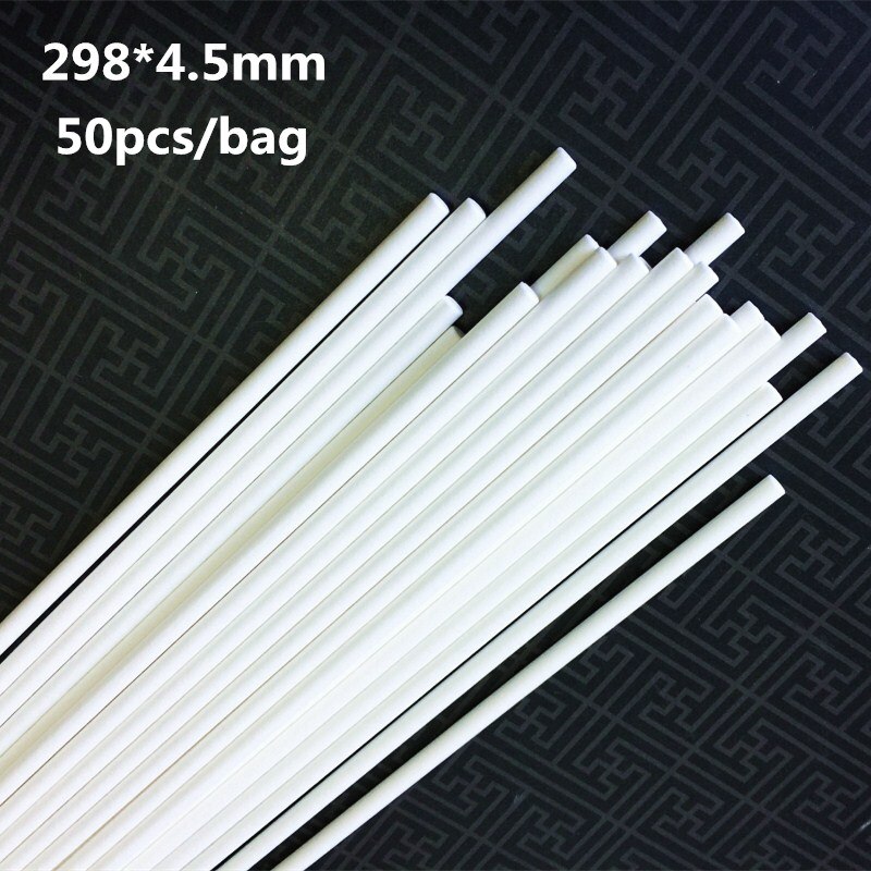 50pcs/lot Big Long Lollipop Sticks Cake Candy Chocolate Food Stick White Round Paper Stick 298mm*4.5mm(9")