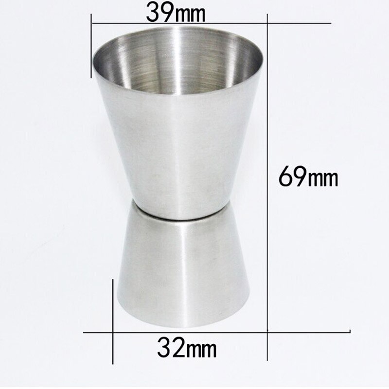 30ml Jigger Single Measure Cup Double Stainless Steel glass measuring cup Cocktail Bar Party Wine Cup Drink Measure
