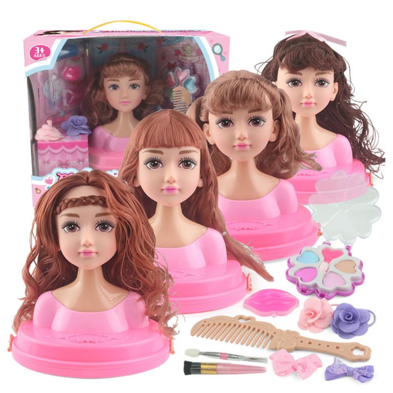 Children Pretend Play Kid Make Up Toys Set Hairdressing Simulation Cosmetic