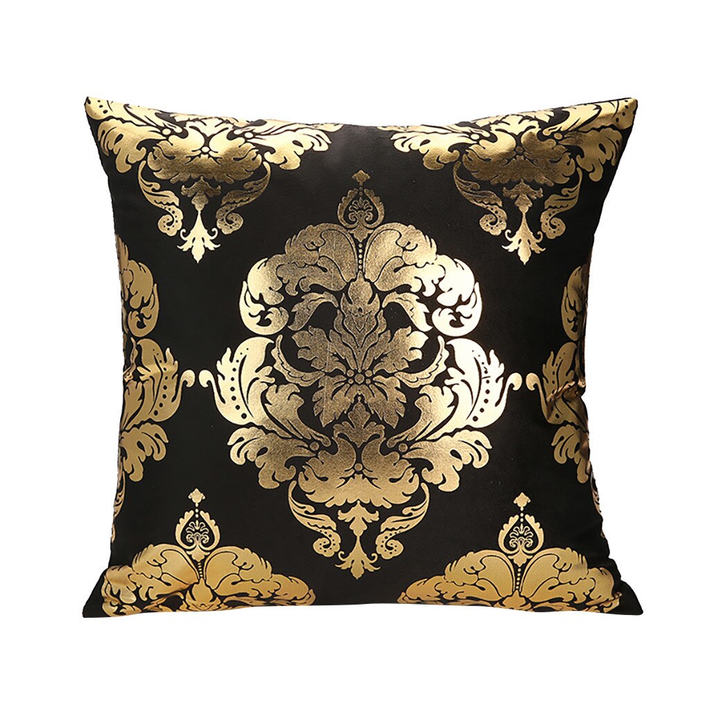 #l5 2019 polyester guld brev kudde soffa bil midje kudde kudde kamouflage absorbera svett kuddar faux: U