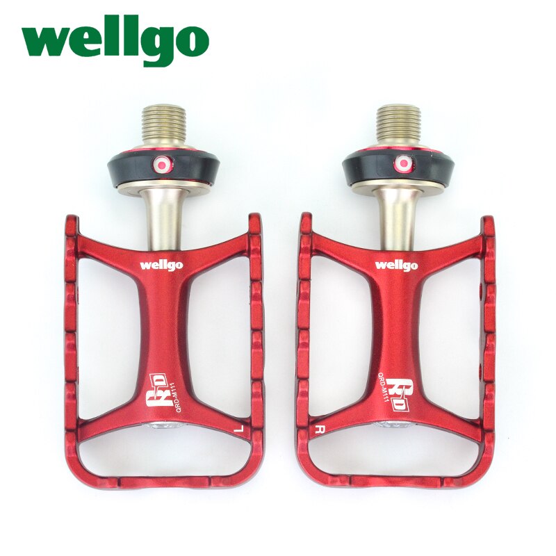 Wellgo M111 Non-Quick Quick Release Ultralight Aluminium Mtb Road Opvouwbare Fiets Pedalen Fietsen Lager Fiets Pedalen