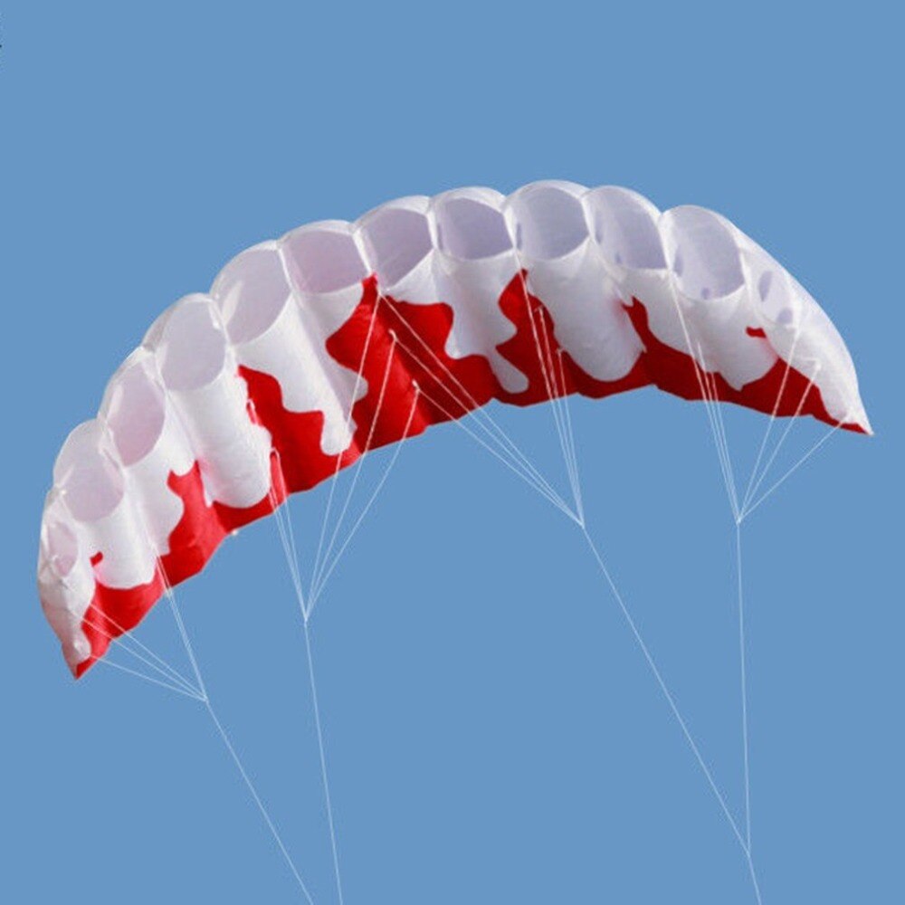 Cometa de línea Dual de arco iris para kitesurf, parapente suave de paracaídas, para surfear, deporte, actividad al aire libre, para playa