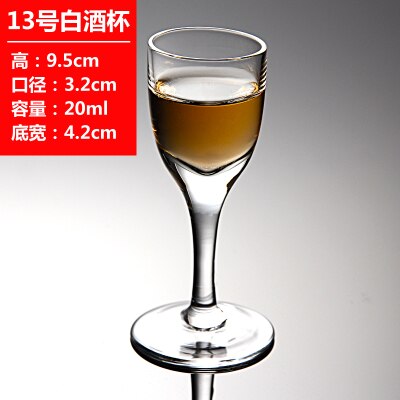 1PCS Mug Crystal Cup Shot Toughened Glass Cup High Spirits White Wine glasses Drinking Thick Bottom Liquor whisky: 13