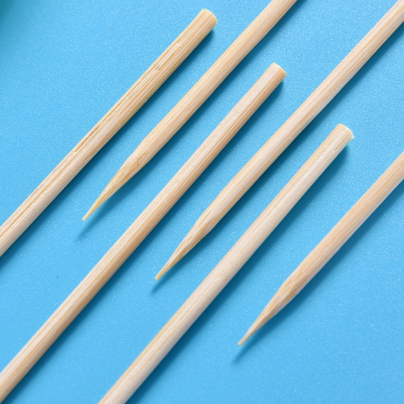 50pcs Plant Support Garden Wooden Sticks Bamboo Plants 40cm Canes Flower TOB