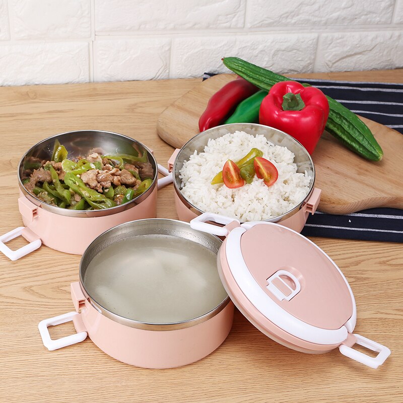 Multi-layer Lunch Box Simple Fine Craftsmanship Silicone Seal Good Sealing Function Silicone Plastic Wrap
