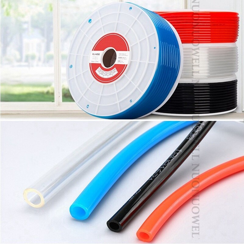 Retail 2m O.D 4~12mm Pneumatic Hose PU Polyurethane Tube High Pressure Compressor Air Hose Soft Pipe