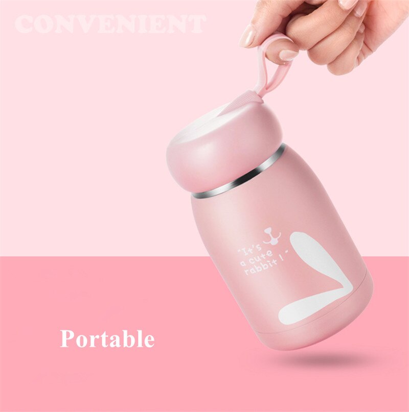 320ML de dibujos animados termo taza botella de los niños de acero inoxidable frasco de termo al vacío taza de café té de Thermocup