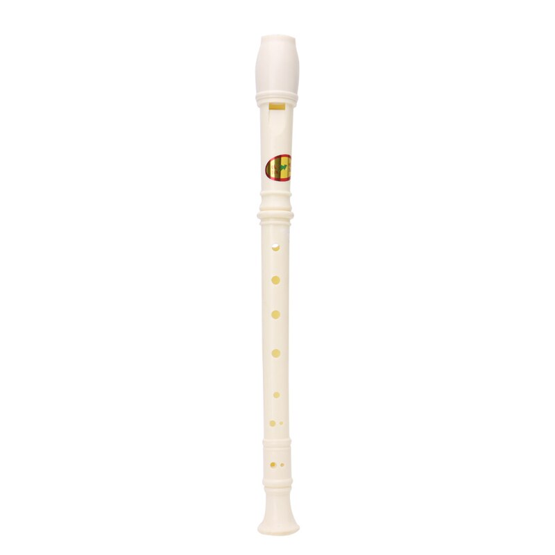 5 kleuren Plastic Muziekinstrument Recorder Sopraan 8 Gaten Speelgoed !: WHITE