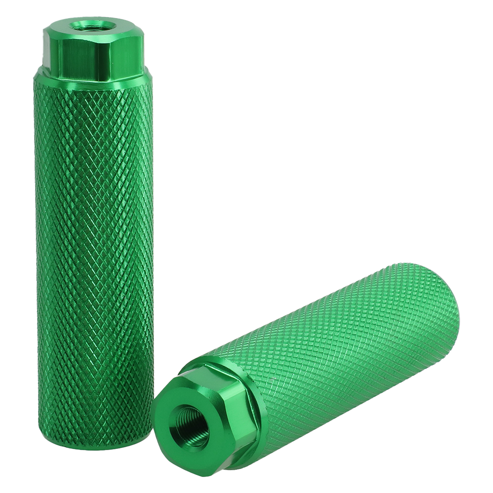 Clavijas de bicicleta de montaña, accesorios de aleación de aluminio multicolor opcionales para ejes de 3/8 pulgadas, , 1 par: Verde