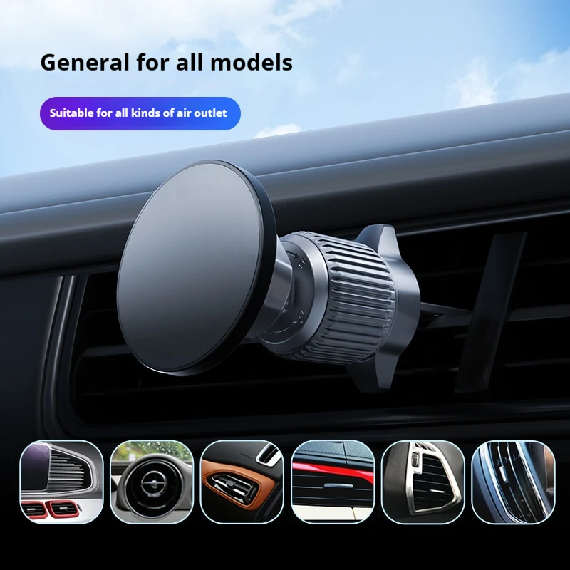 Soporte magnético para teléfono de coche, soporte magnético fuerte para ventilación, navegación, soporte Universal para teléfono móvil con Clip, soporte para teléfono móvil para coche