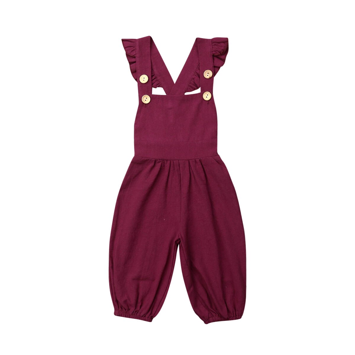 Dolce Appena Nato Del Bambino Della Ragazza Tute Pantaloni Fly-Manica Sling Senza Maniche Vestiti di Estate: A / 4T