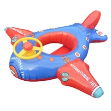 Opblaasbare Zwemmen Ring Cartoon Vliegtuigen Seat Vliegtuig-vormige Float Cirkel Kids Baby Zwembad Float Speelgoed Zomer Opblaasbare Water Spelen
