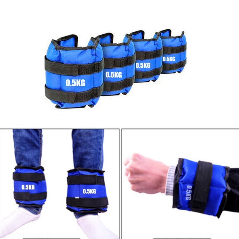 Adjustable Leg Ankle Weights Sand Bag Weights Straps Wrist Resistance Bands For Exercise Fitness Running