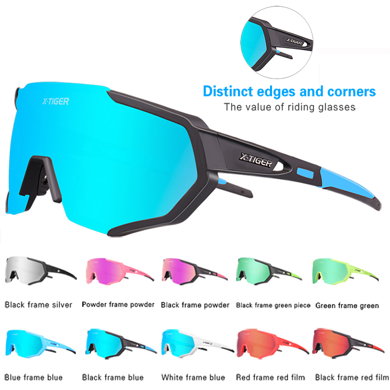 X-TIGER Photochromic Cycling Eyewear Myopia Frame UV400 Men Road Bike Glasses Summer MTB Bicycle Polarized Cycling Sunglasses