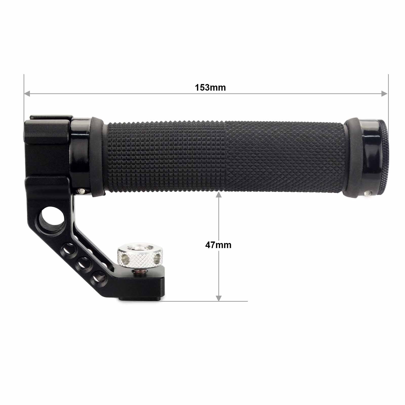 MAGICRIG Cold Shoe Top Handle with 3 Cold Shoe Adapter Mounts for A7C A7RIII A7III EOS R5 R6 Camera to Mount Microphone, Flash