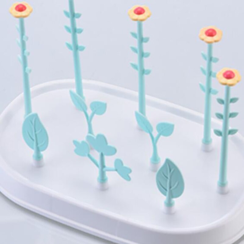 Baby Bottle Drying Rack tree shape feeding baby Bottle Holder Healthy Safe Material Drain Bottles Rack With CoverYHZ003