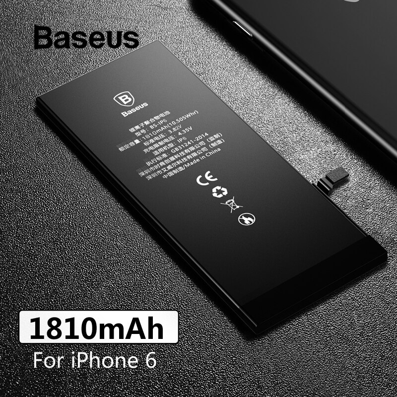 Baseus Voor Iphone 5 S 6 6 S 7 Batterij Vervanging Batterijen Met Gratis Installatie Gereedschap Kit Interne Bateria Voor iphone 5 S 6 6 S 7: For iPhone 6