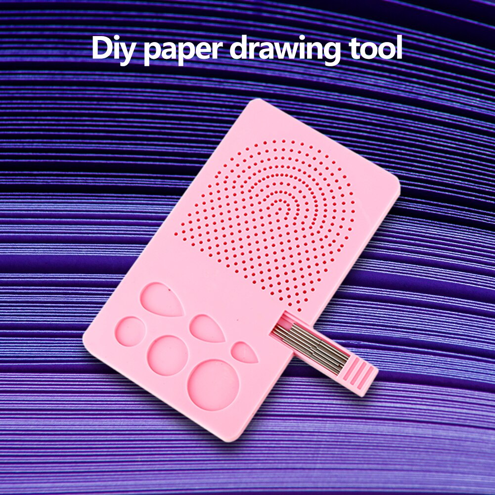 Paper Quilling Board Winding Paper Tray DIY Origami Winder Child Fan Manual School Grid Guide Roll Square Craft