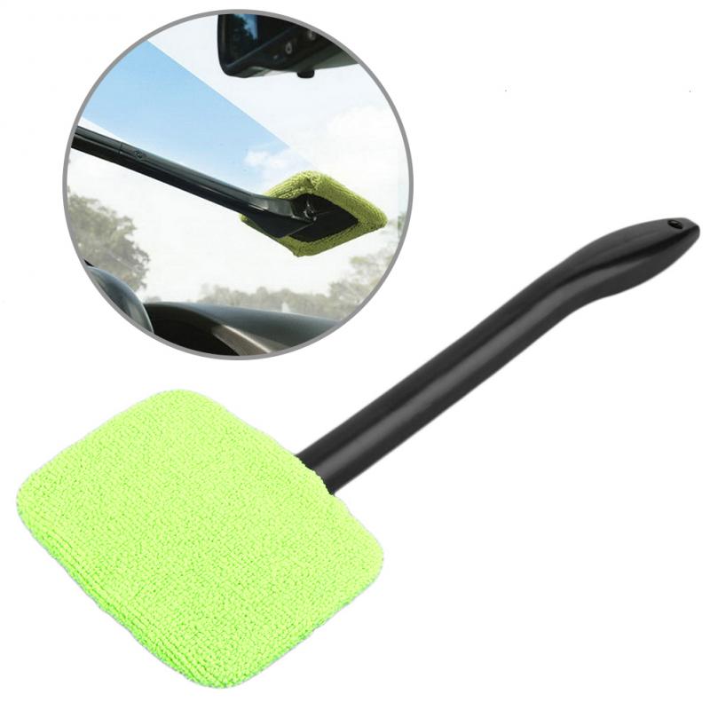 Grün Wischen Werkzeug Wunder Auto Auto Haus Fenster Glas Wischer Reiniger Werkzeug Mehrzweck Langen Griff Windschutzscheibe Mikrofaser Reiniger