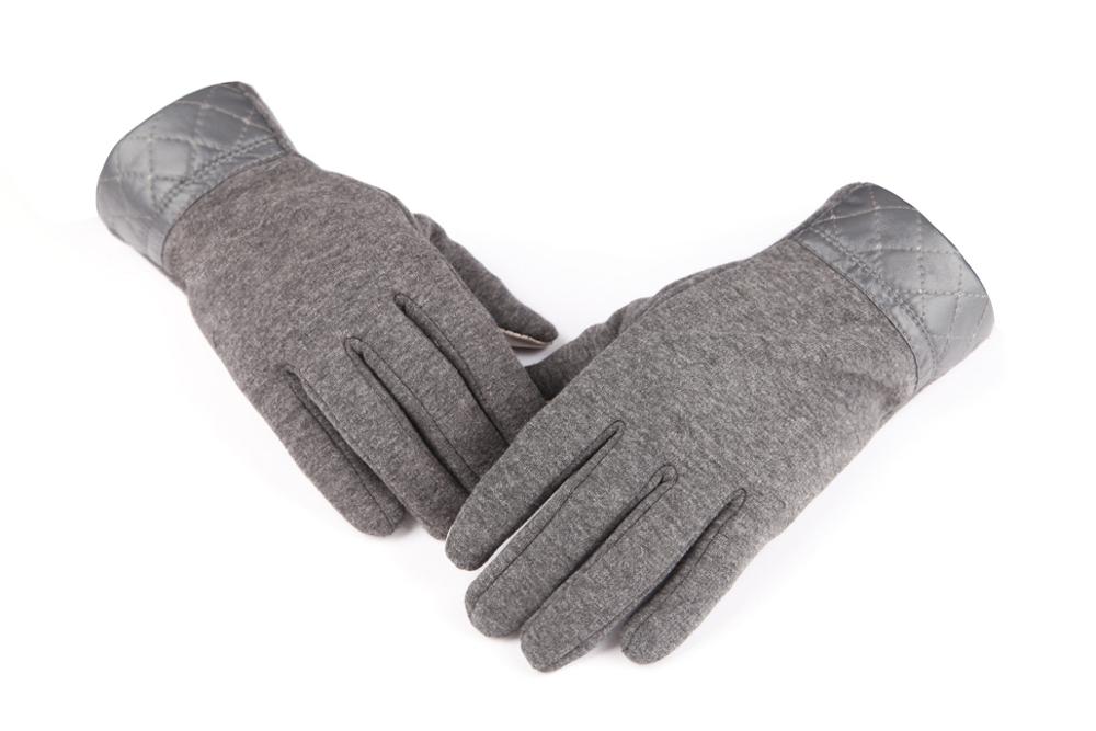 Outdoor Verdikking Herfst En Winte Houden Warme Fleece Handschoenen Telefoons Kan Tentakels Set Van Mannen 3 Kleur: Grey