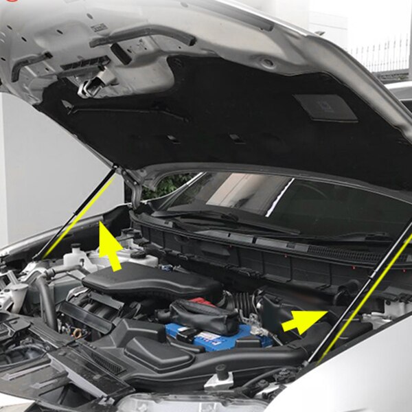 Motorkap, motorkap, veerpootstangen, buffer, hydraulische hefstang, geen boren/lassen voor nissan qashqai  j11 rogue sport