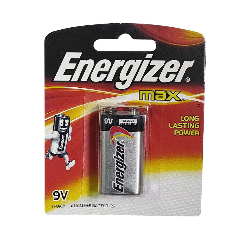 2Pcs Energizer 9V 6F22 Battery Super Heavy Duty Batteries Dry Batteria ForInfrared Electronic thermometer wireless microphones