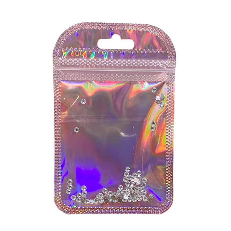 7x1 1cm ponownie zamykany OPP torby przezroczyste okienko zagęścić z tworzywa sztucznego samoklejący woreczek opakowanie z otworem do powieszenia DIY biżuteria do prezentowania, przechowywania biżuterii, zegarków: Rose