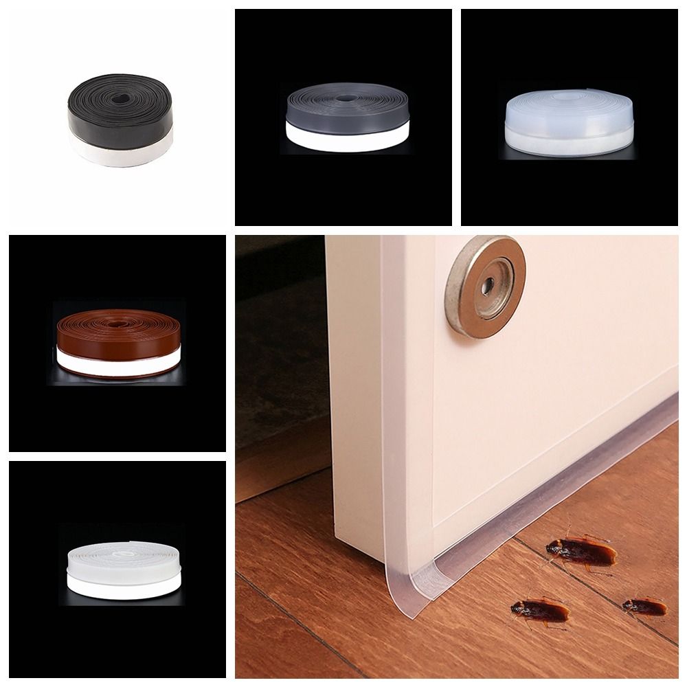 Self-adhesive Door Window Seal Rubber Warm Insect Proof Door Bottom Seal Strip Soundproof Waterproof Silicone Sealing Tape Home